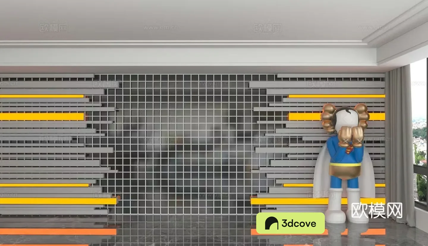 Modern background wall