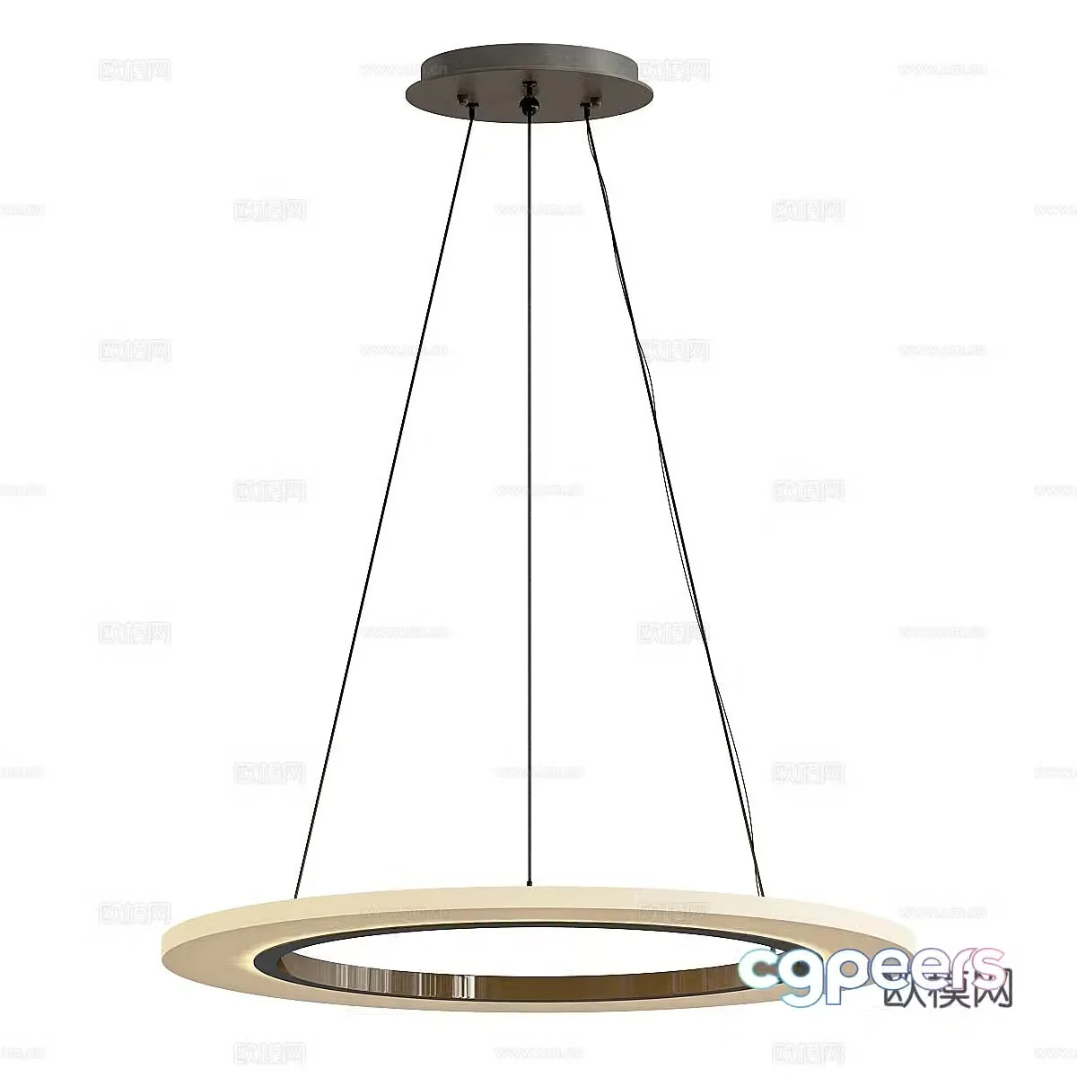 Modern simple and light luxury chandeliers chandeliers simple chandeliers lamp 3d model