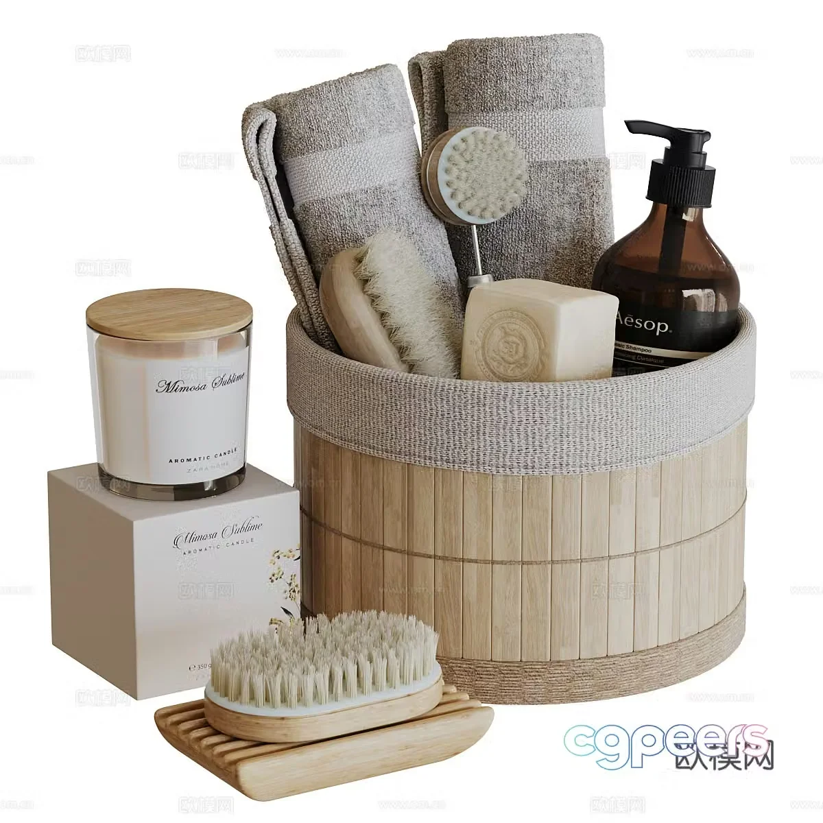 Bathroom small pieces 3D model
