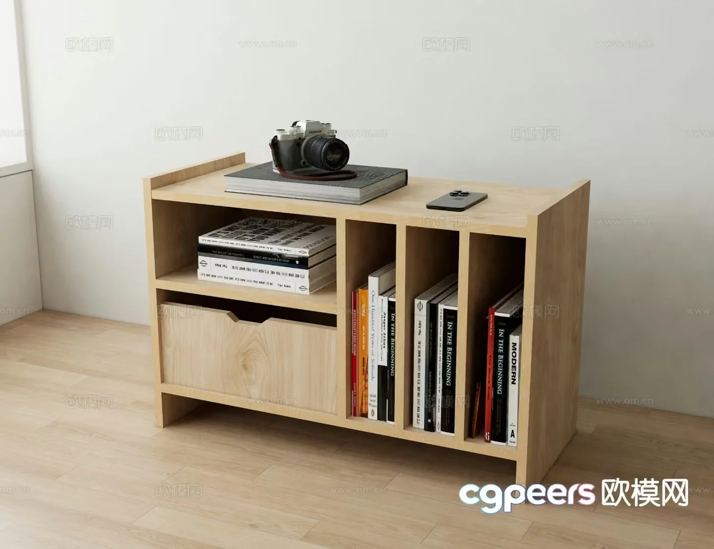 Modern bedside table 3d model