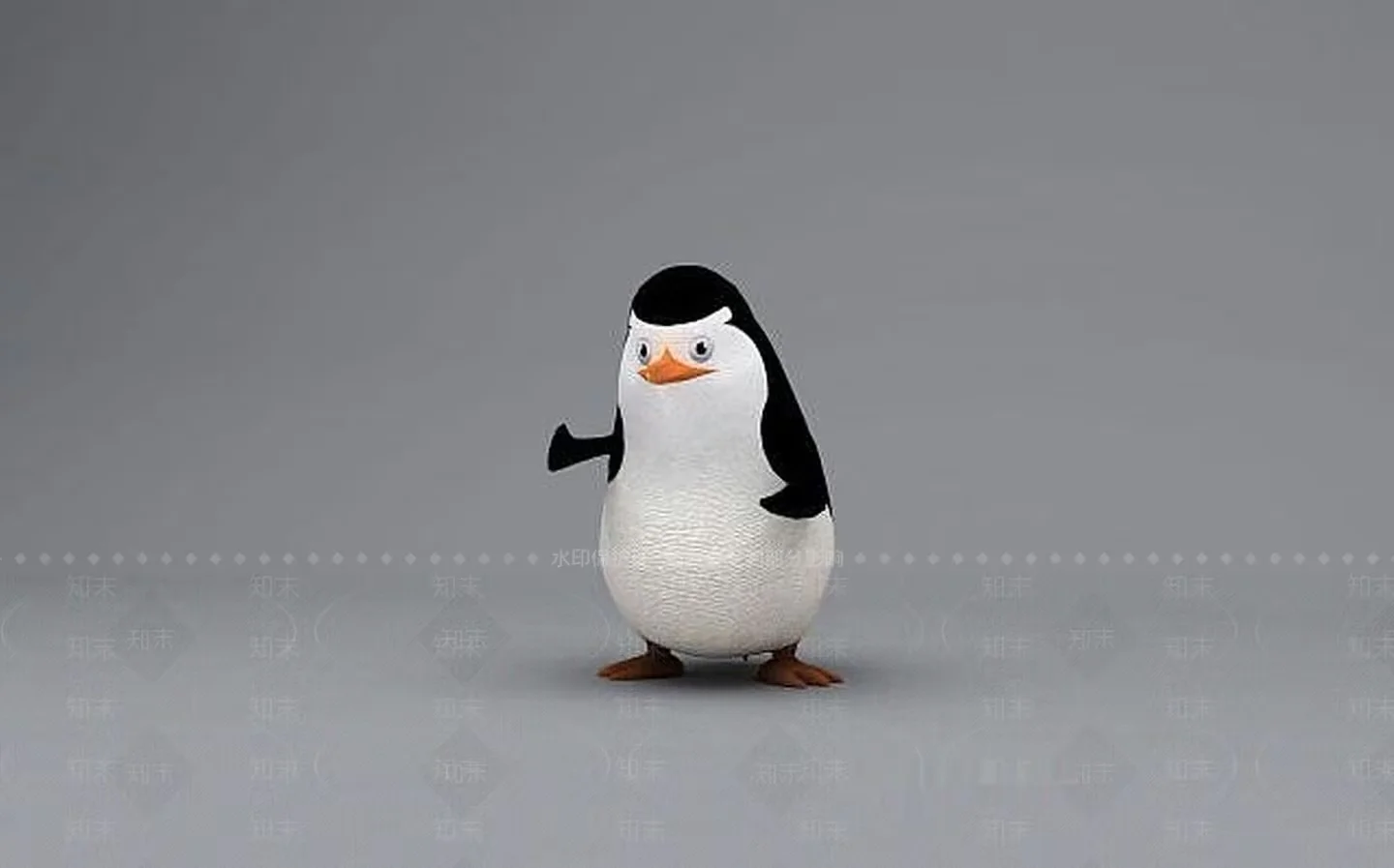 A Cartoon Penguin 3D Model – 19565 – VRAY Render