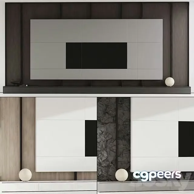 3ds Max Free – TV Wall 08