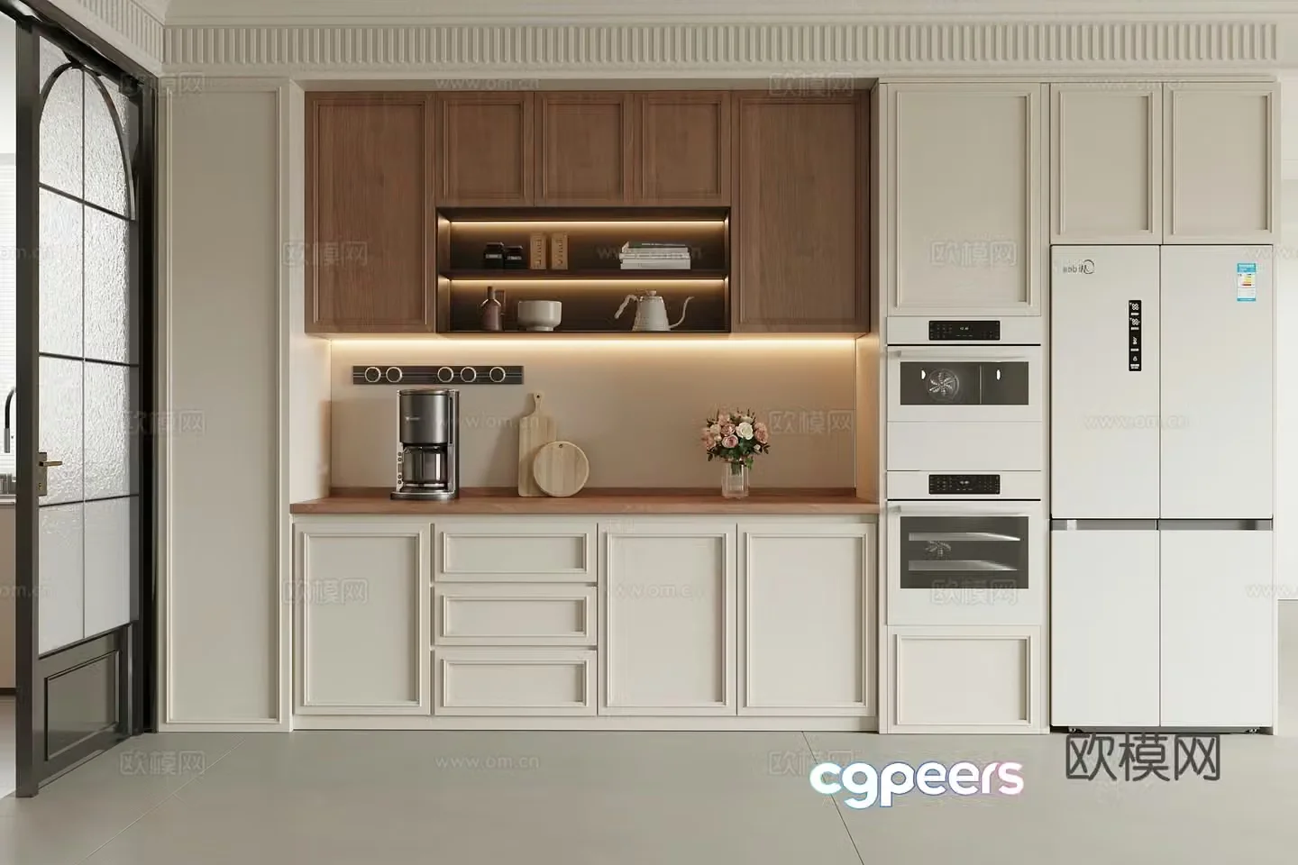 French dining cabinet 3D model
