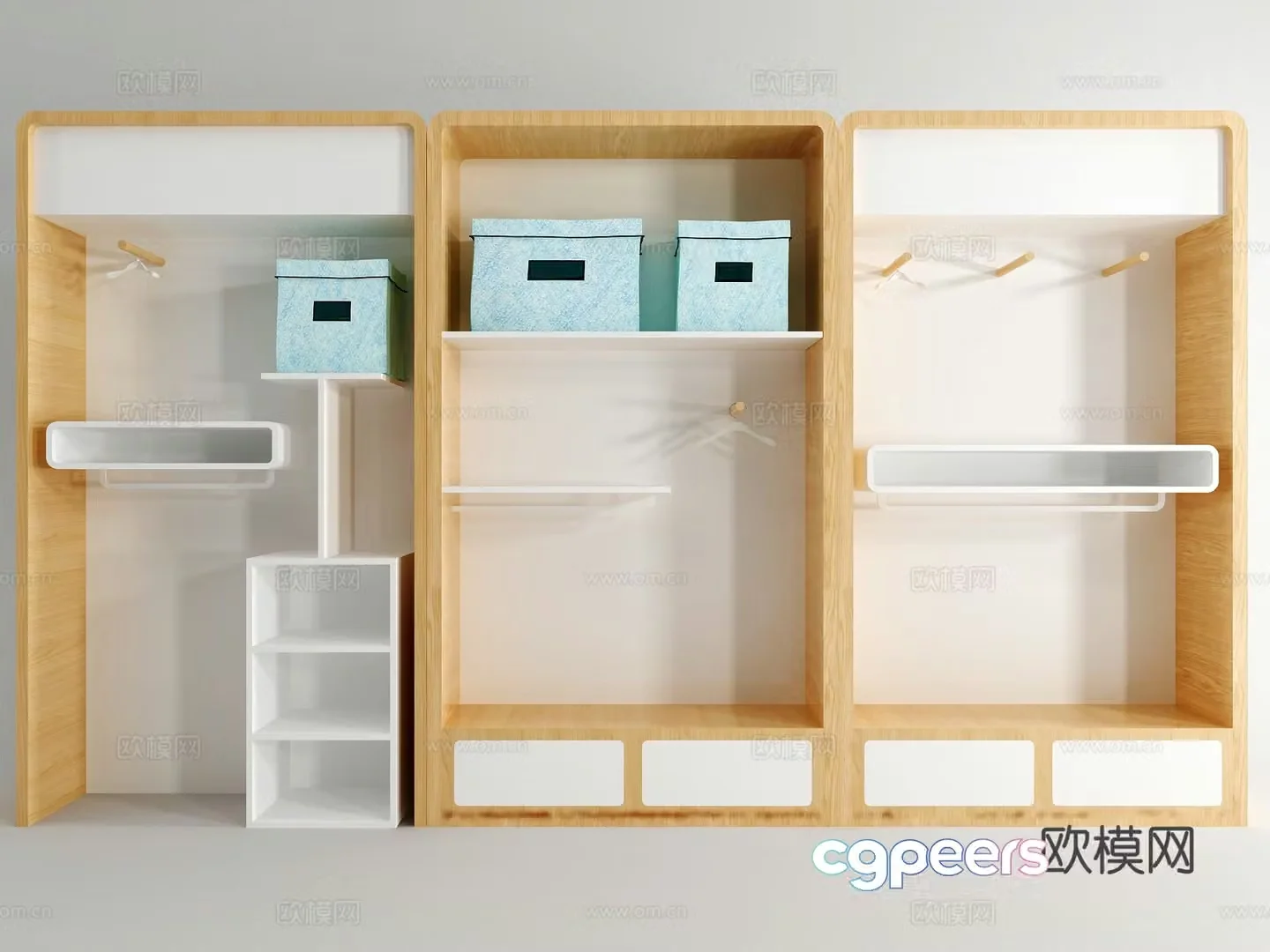 Modern wardrobe hanger 3d model