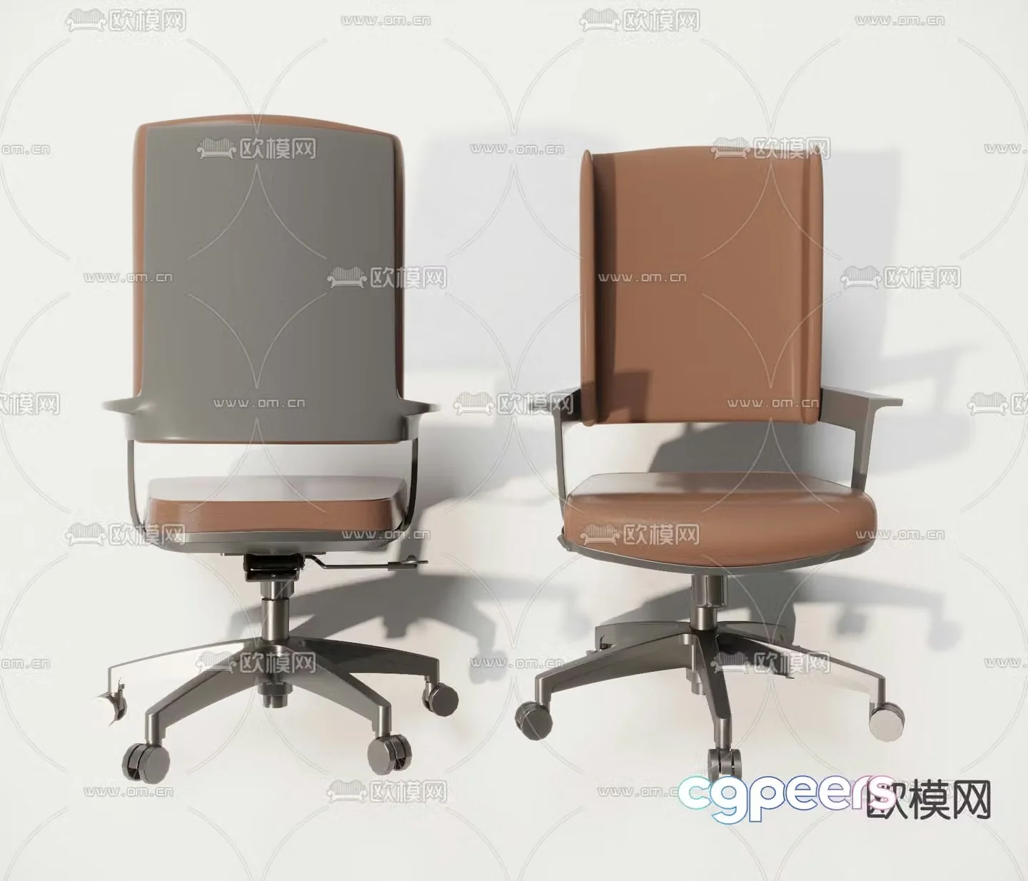 Swivel chair office chair 3d model