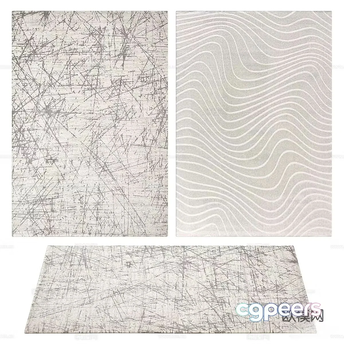 New Chinese style fabric carpet 3D model