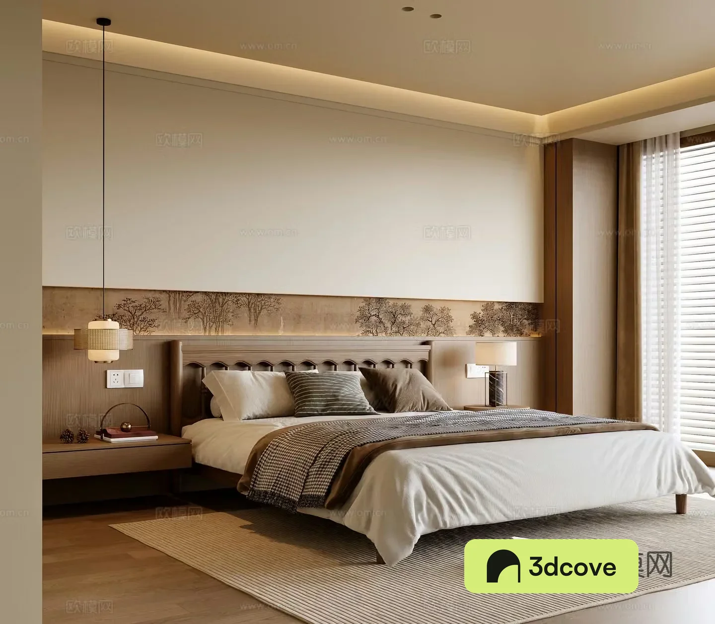 New Chinese bedroom