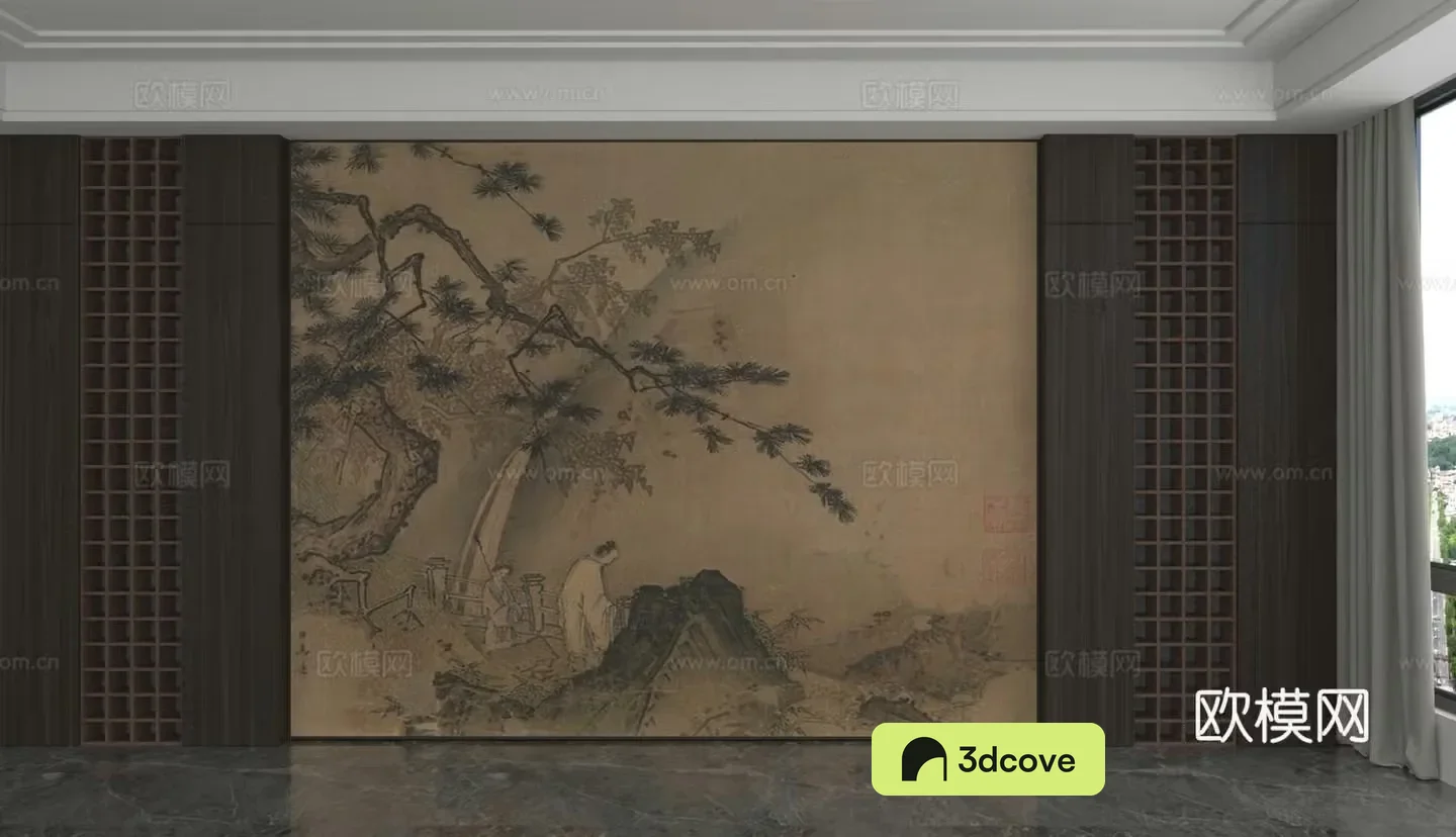 Modern background wall