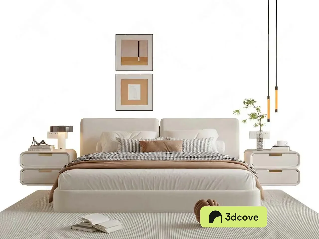 Modern Beige Bed