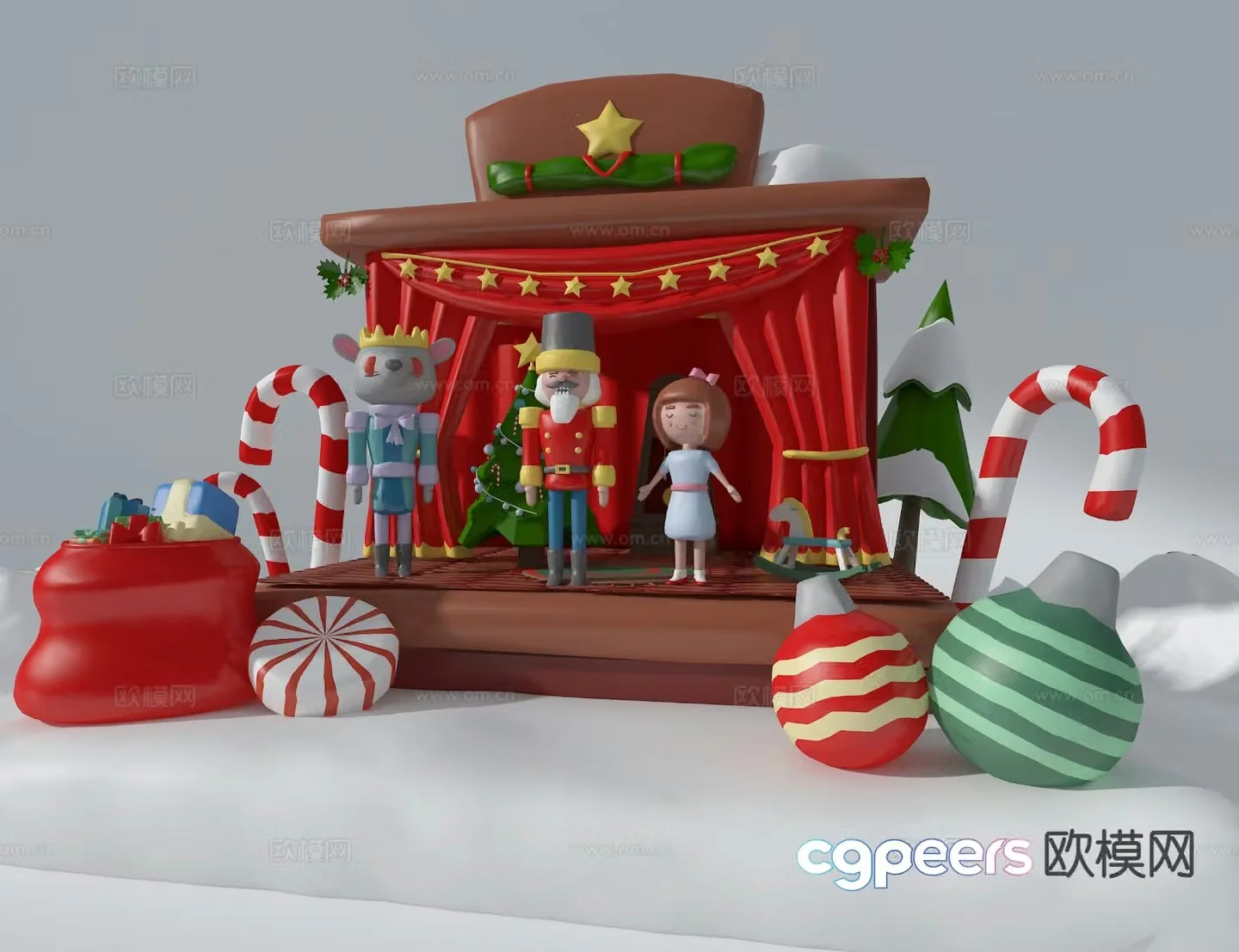 Children’s Christmas decoration 3D model