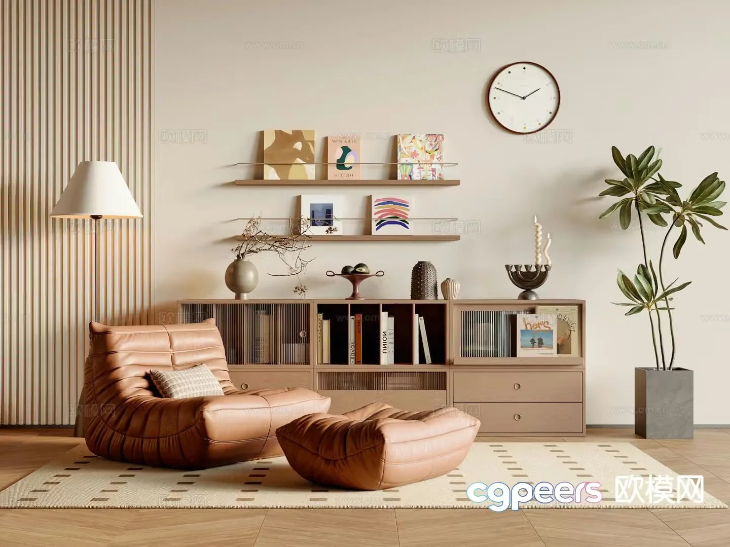 Medieval style sofa lazy sofa 3d model