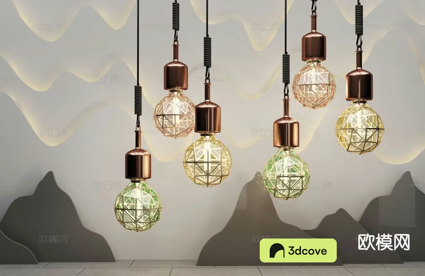New Chinese style chandelier glass chandelier
