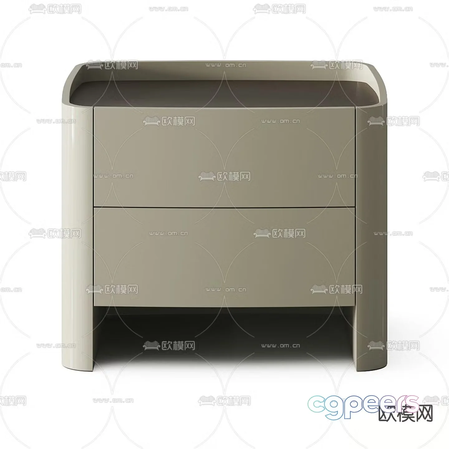 Modern bedside table 3d model