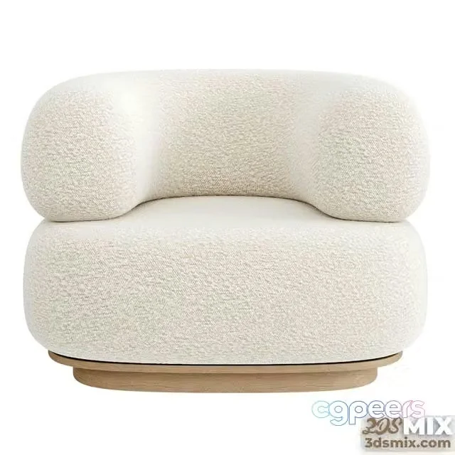 3ds Max Free – Split armchair