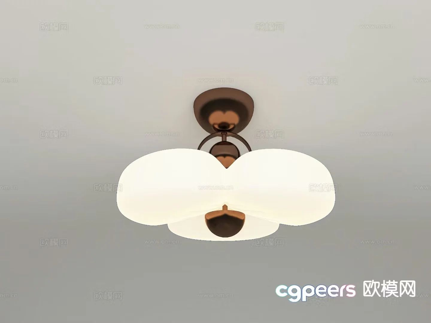 Medieval style chandelier simple chandelier 3d model