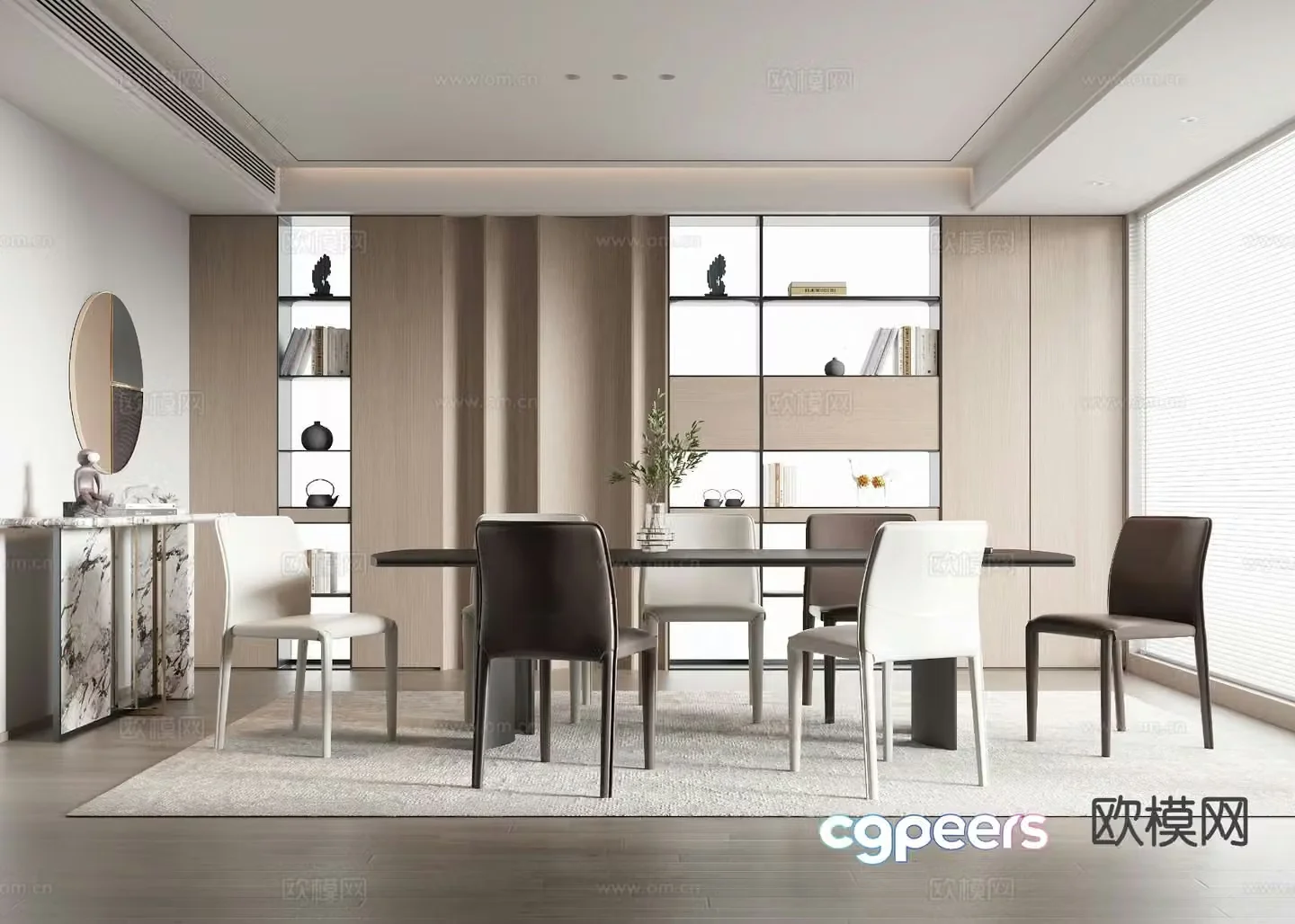Modern restaurant 3d model