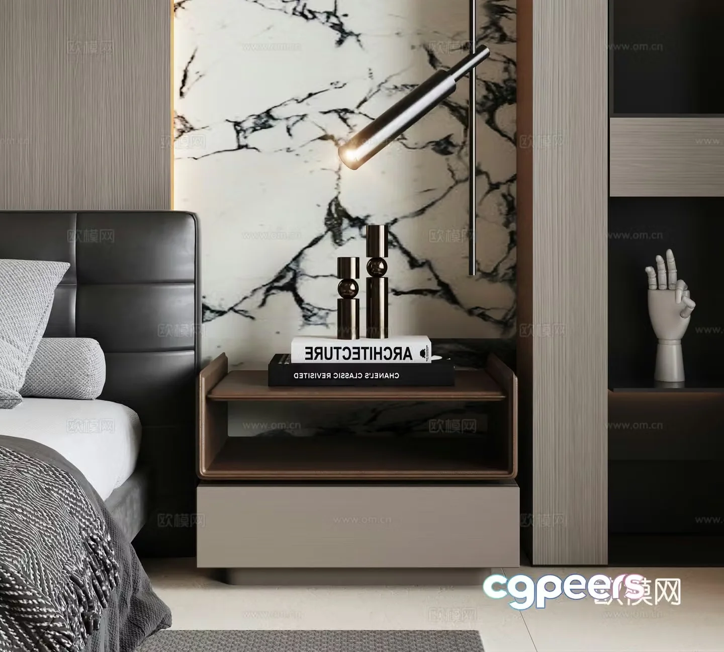 Modern night table 3d model