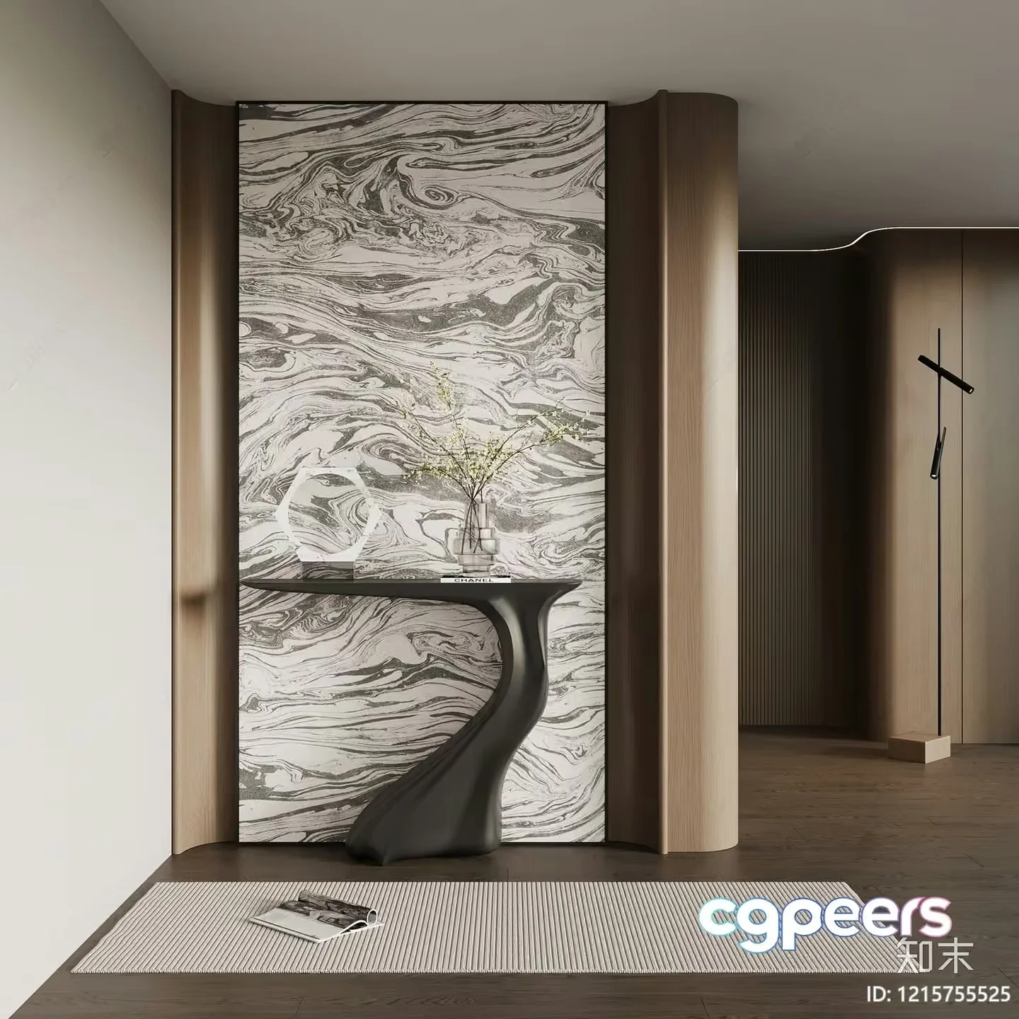 Modern Living Room 3D Model – 17785 – VRAY Render