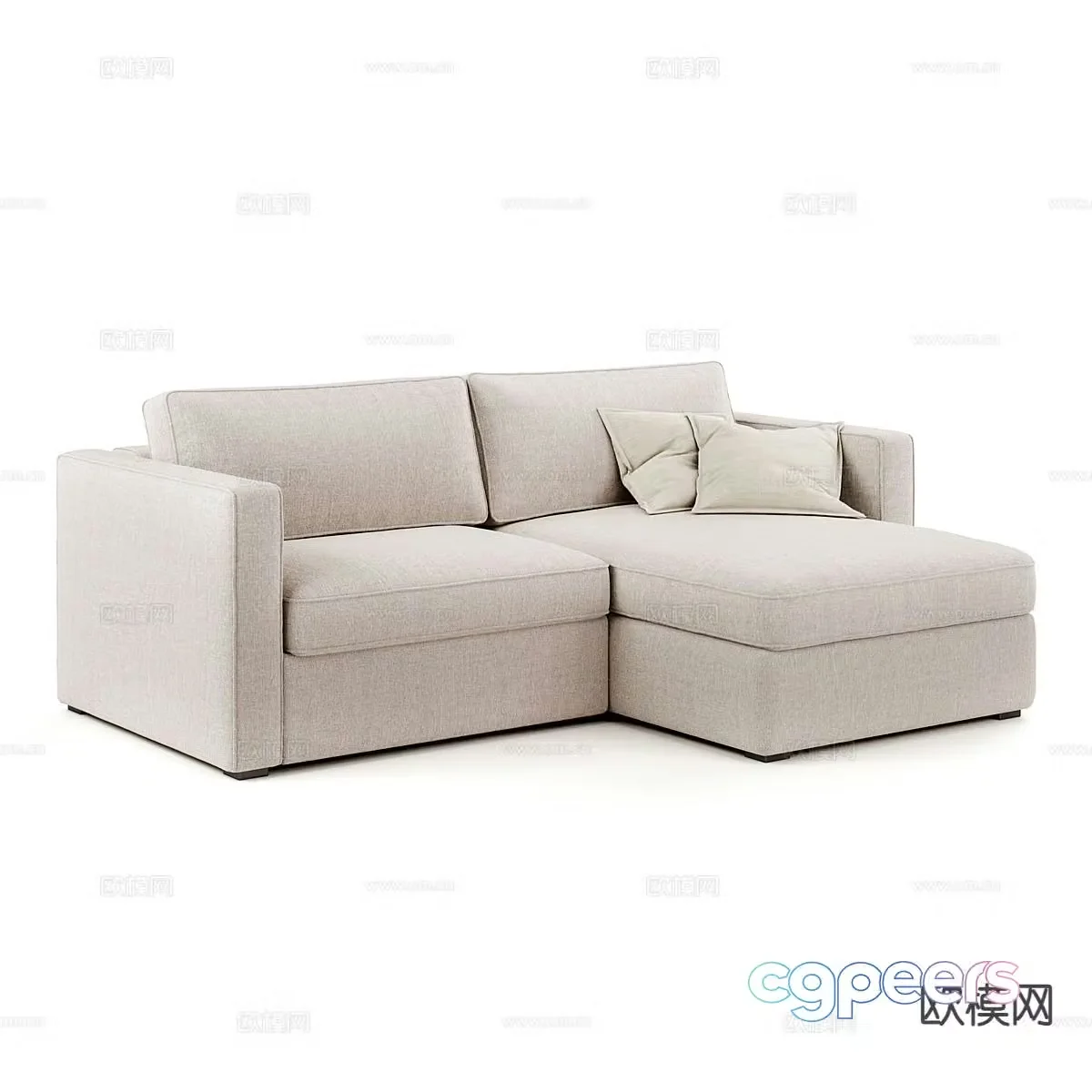 Modern corner sofa 3d model