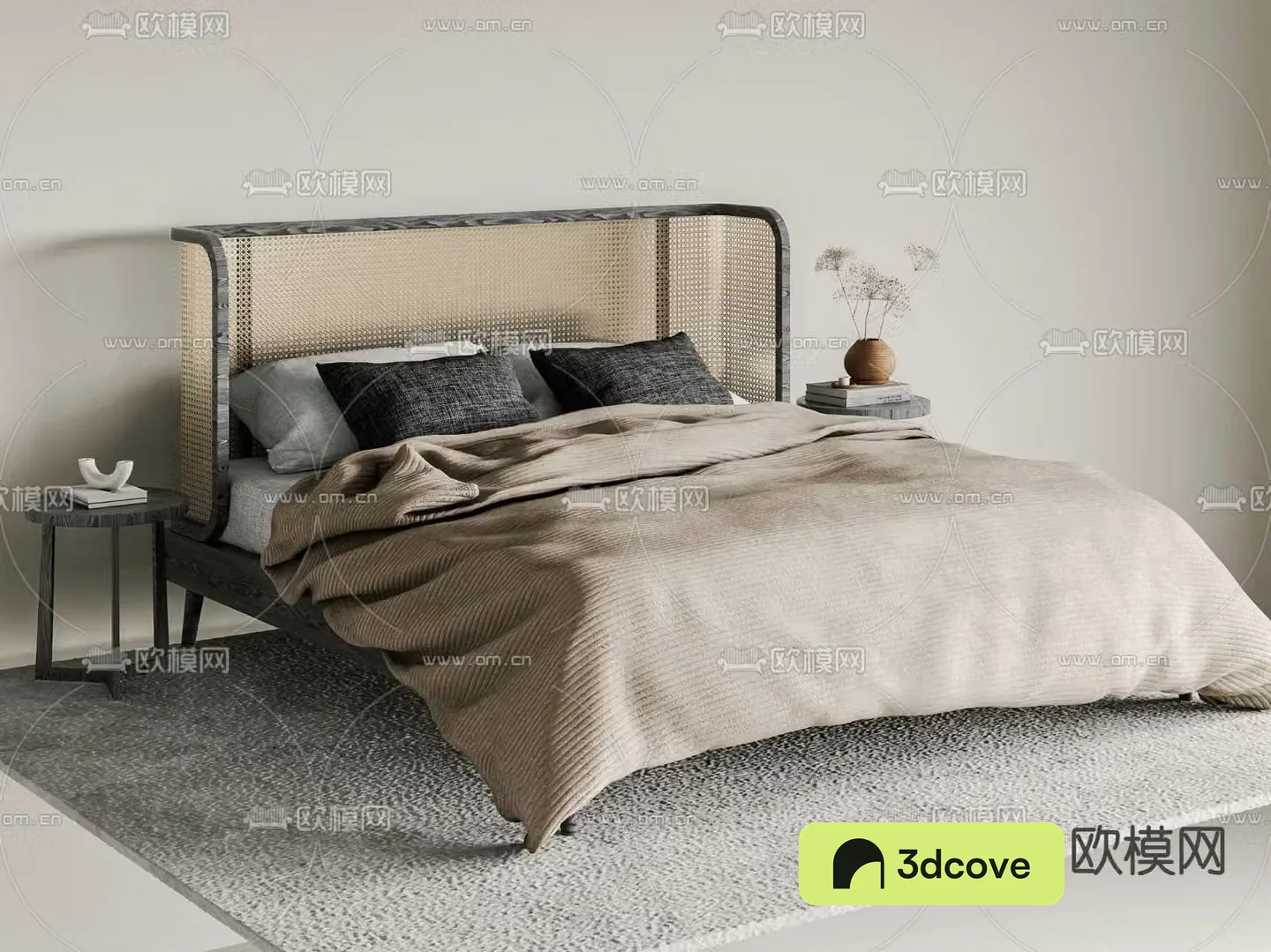 Modern double bed
