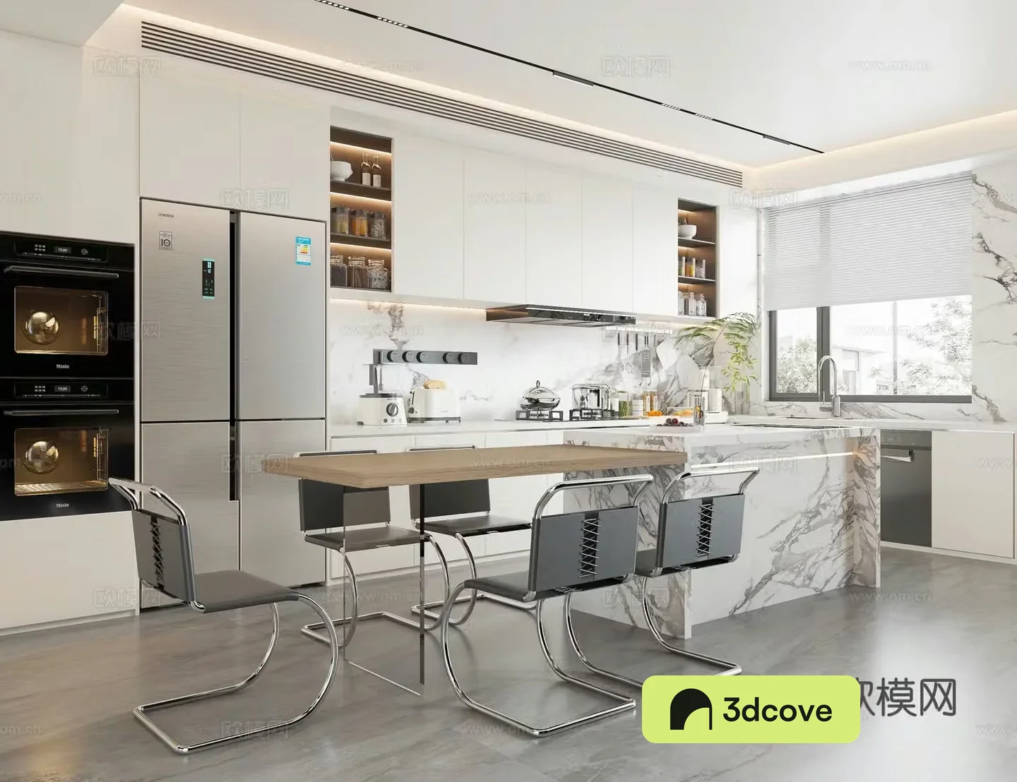 Modern island restaurant