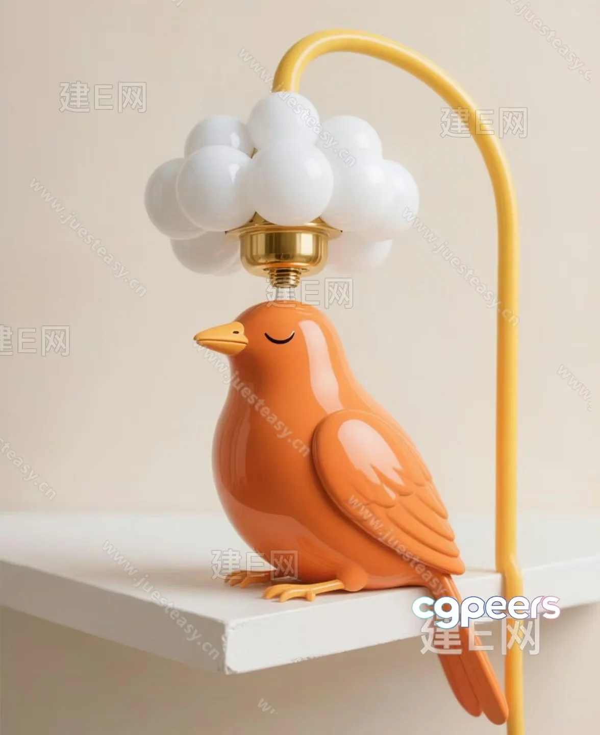 Gold Light Fixture 3D Model – 20111 – VRAY Render