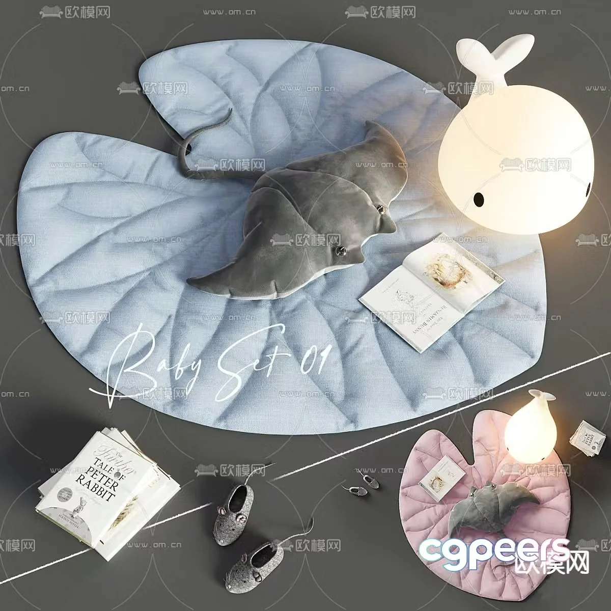 Children’s carpet toys 3d model