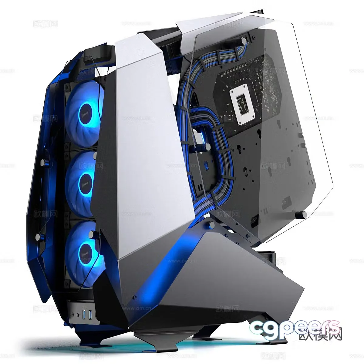 Desktop computer host computer accessories 3d model