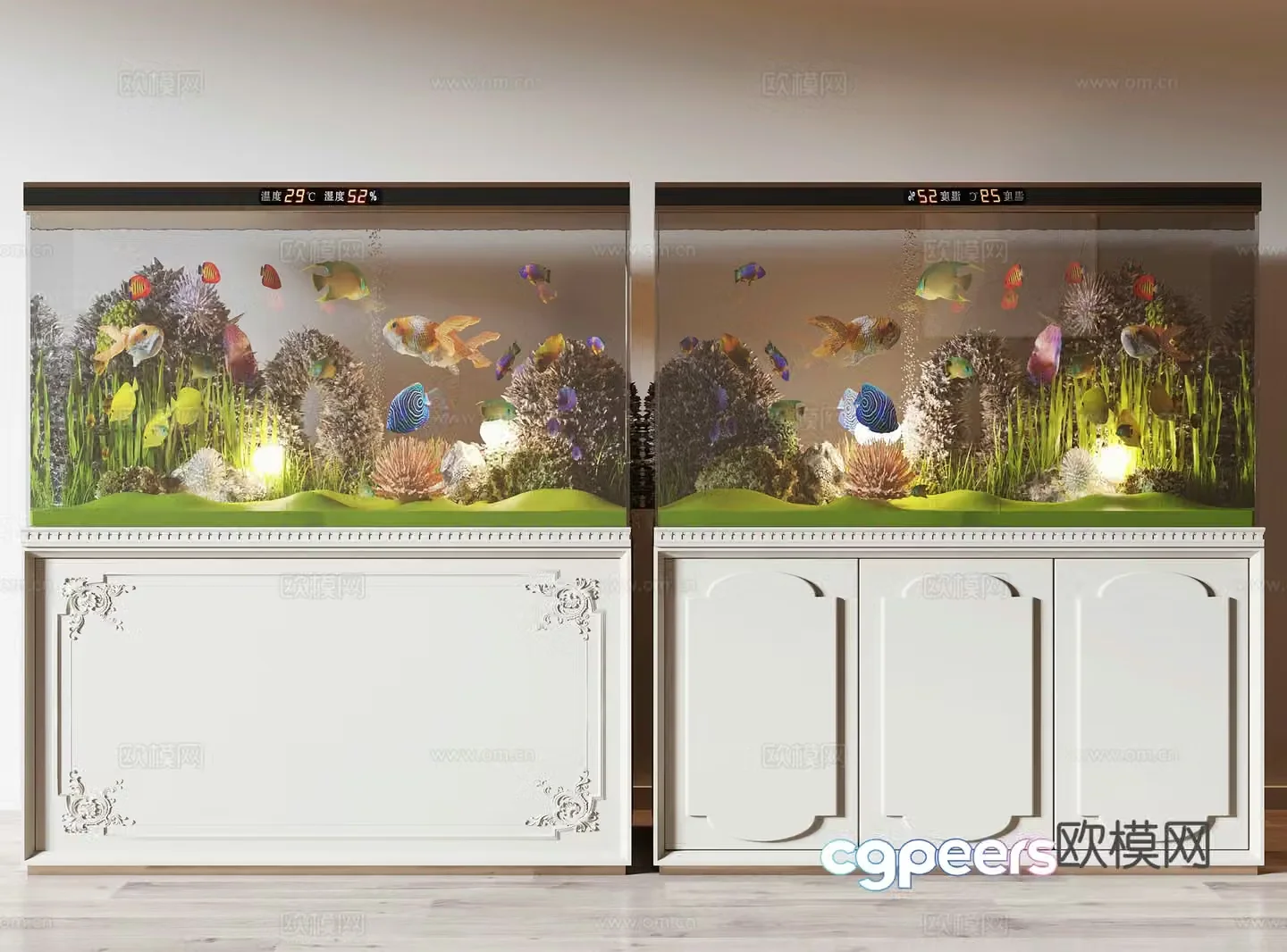 French fish tank 3d model