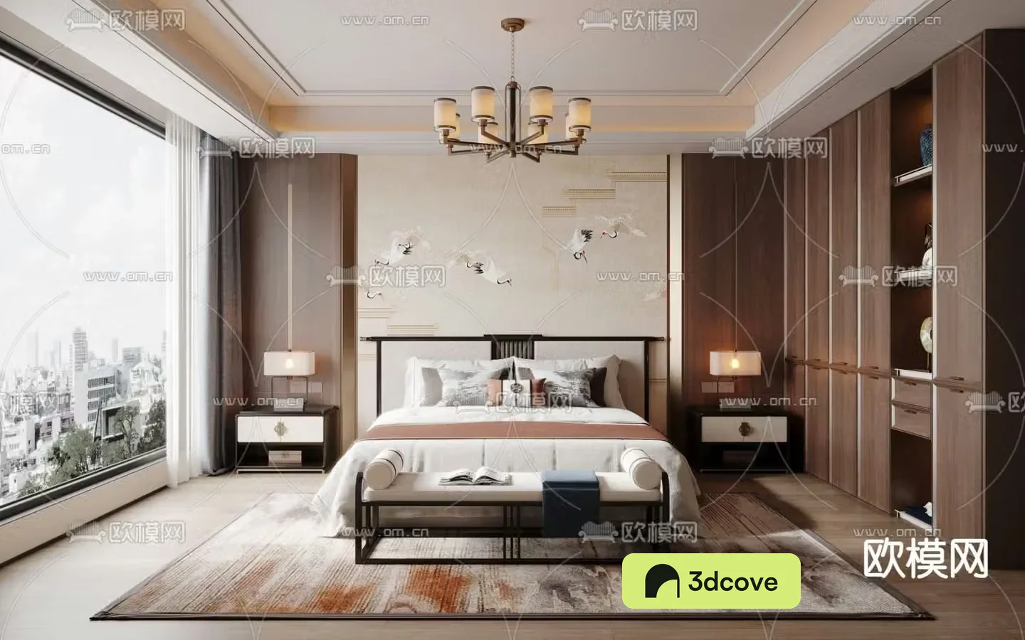 New Chinese style bedroom Master room