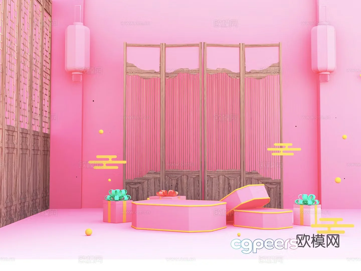 Commercial beauty single 3D model