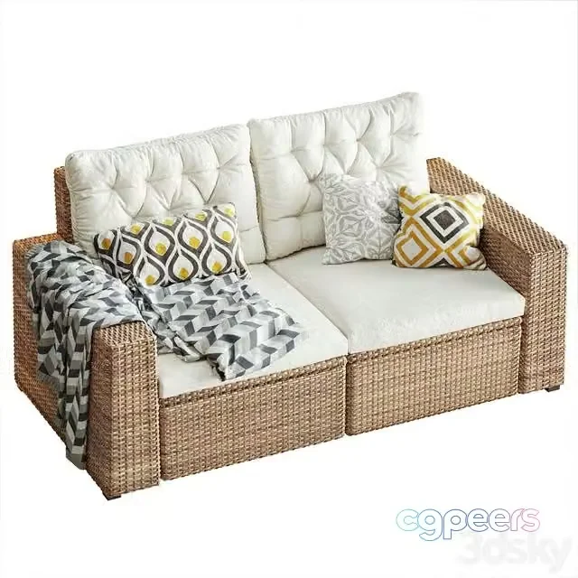 3ds Max Free – Modular sofa IKEA Solleron