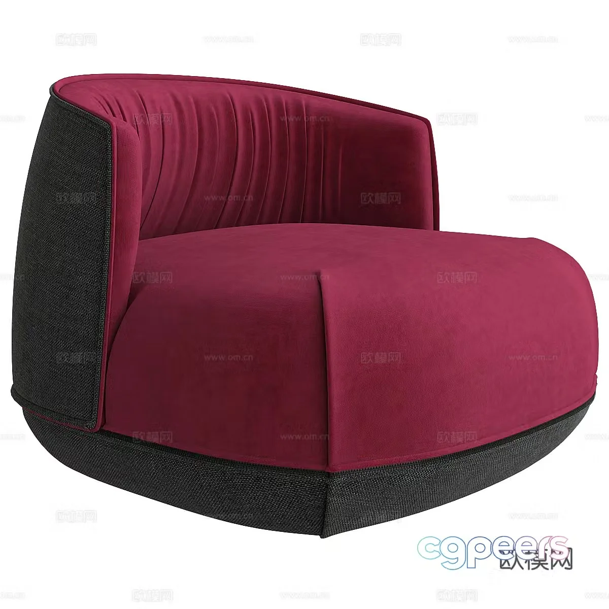Modern Italian Brioni up armchair 3d model