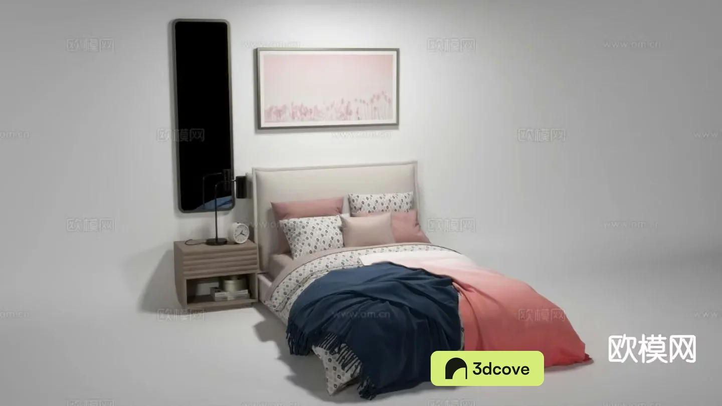 Single bed children’s bed girl’s bed pink bed