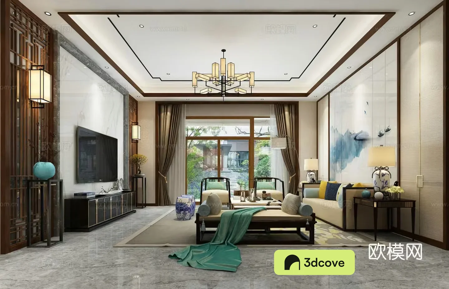 New Chinese style living room