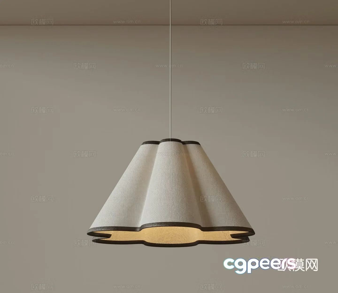 Modern medieval style chandeliers minimalist chandeliers Nordic simple chandeliers bedroom bedside chandeliers single head 3D model