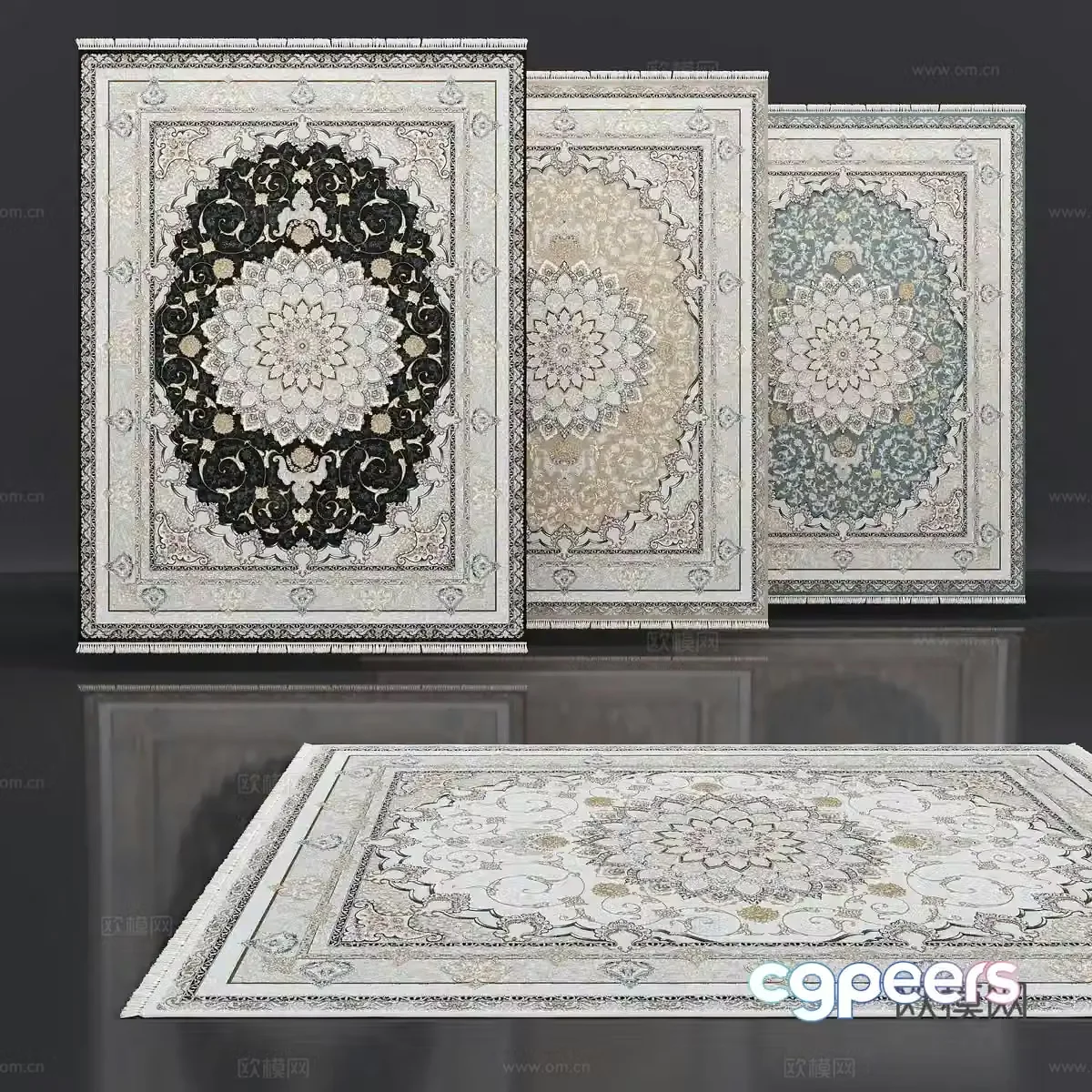 European carpet 3d model
