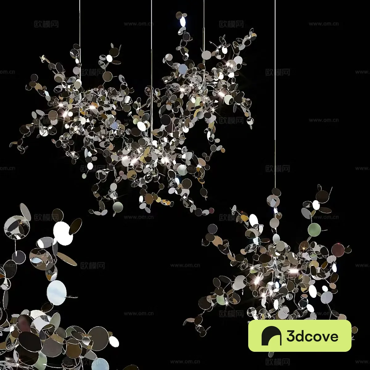 Modern wall decorative chandeliers