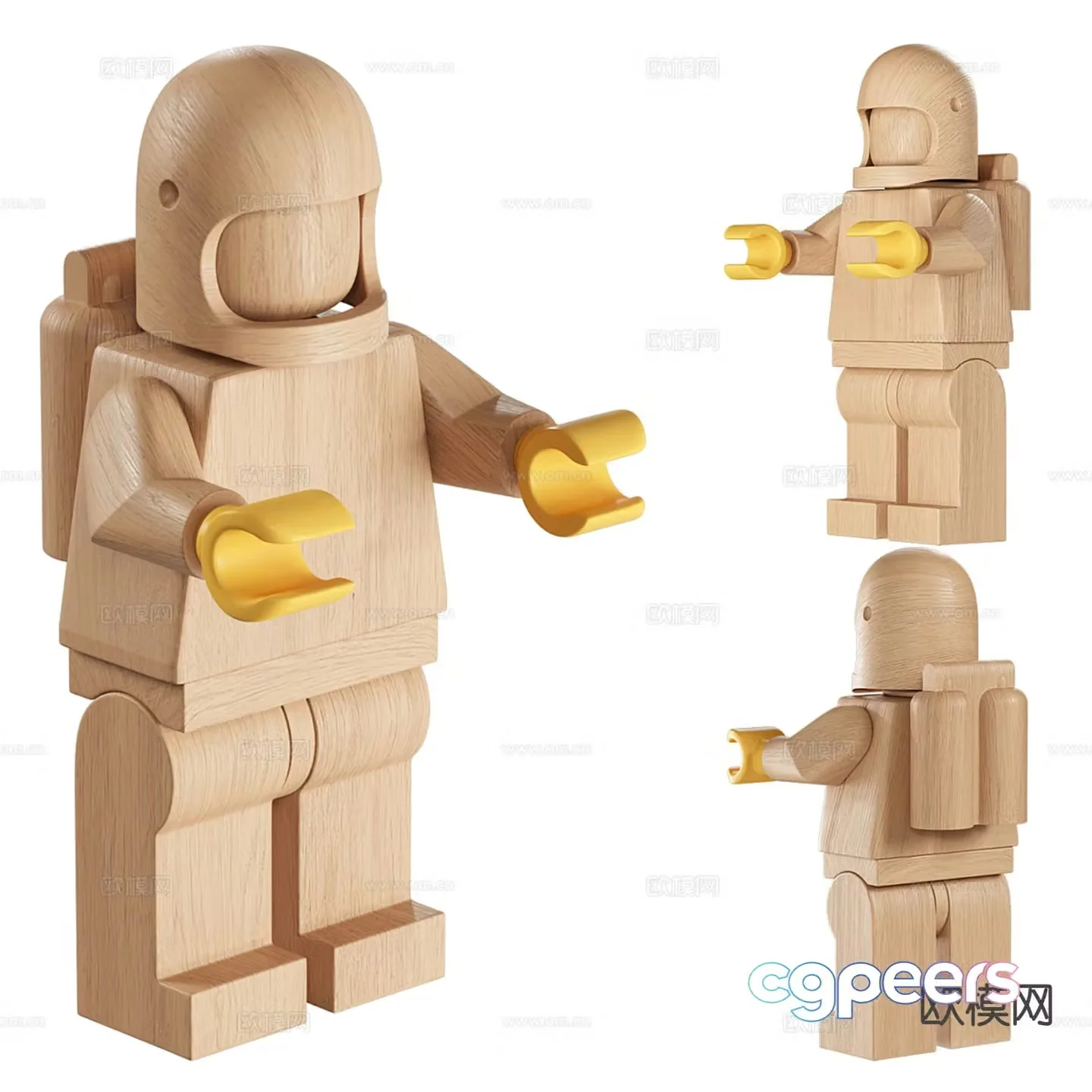 Lego building blocks toy 3d model