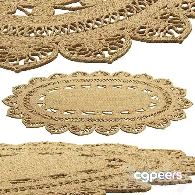 3ds Max Free – Safavieh Farideh Casual Oval Jute Rug