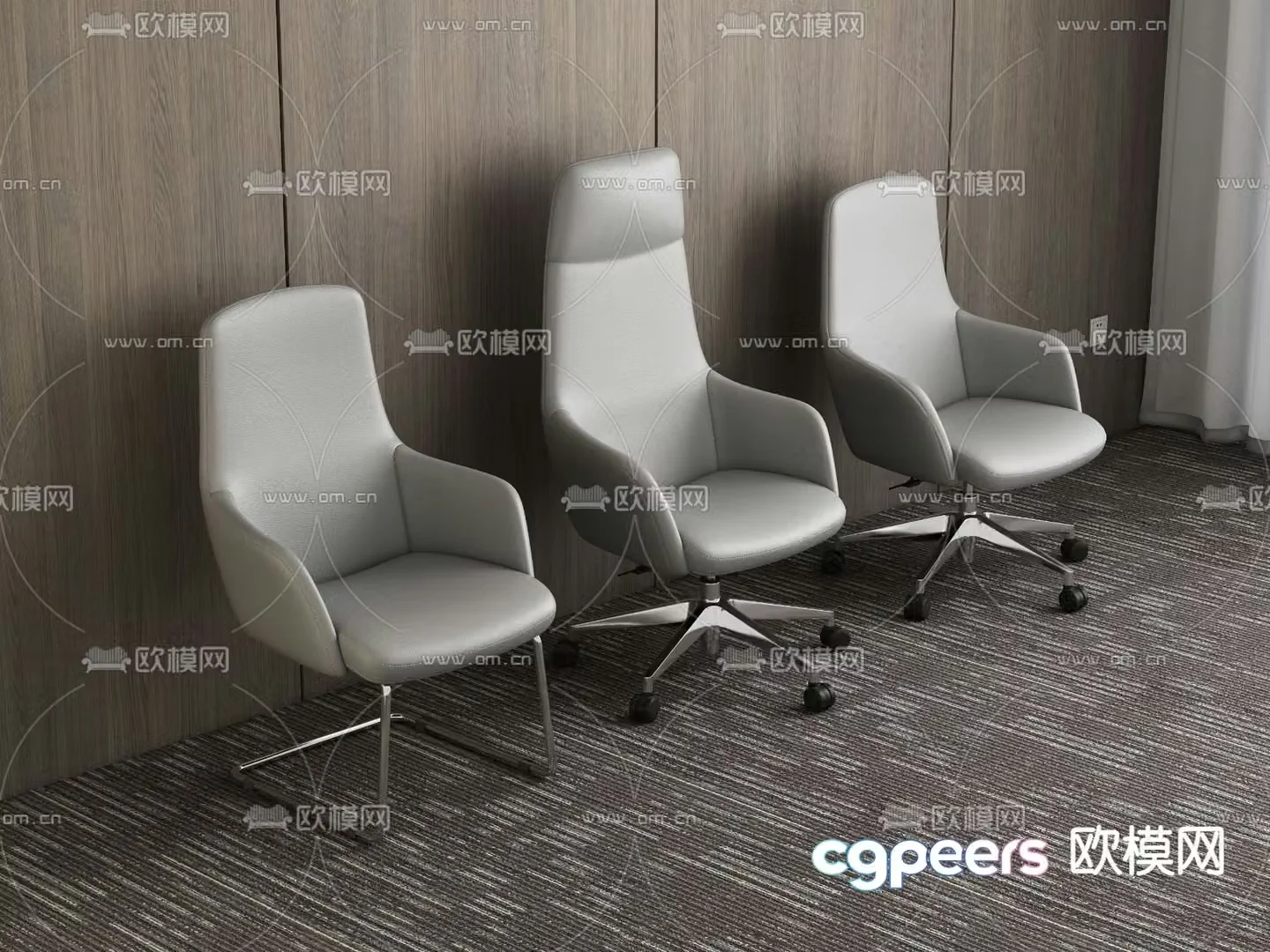 Modern office chair 3d model
