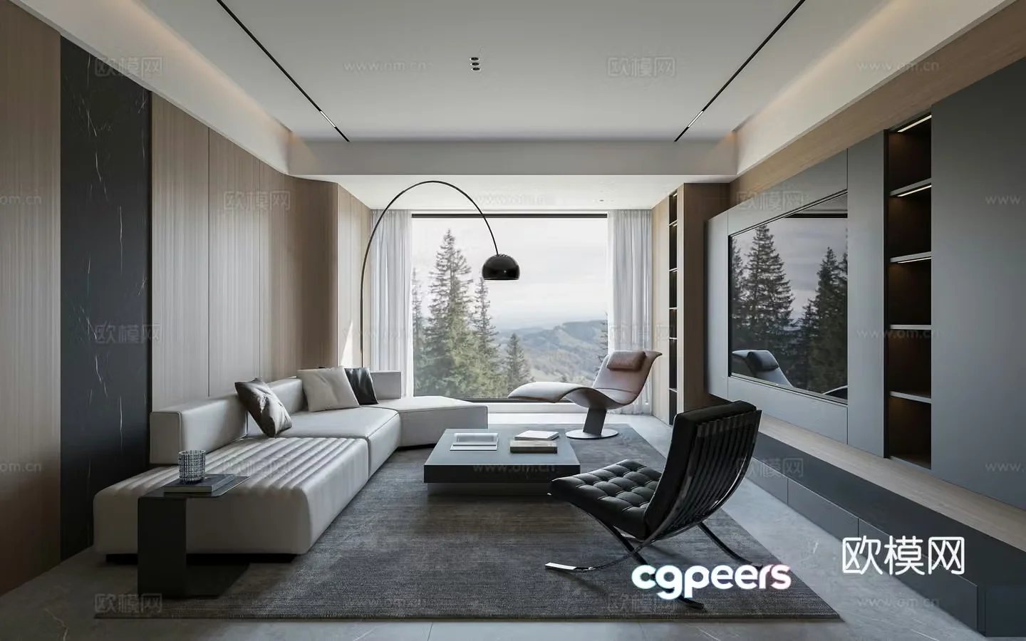 Italian living room 3d model