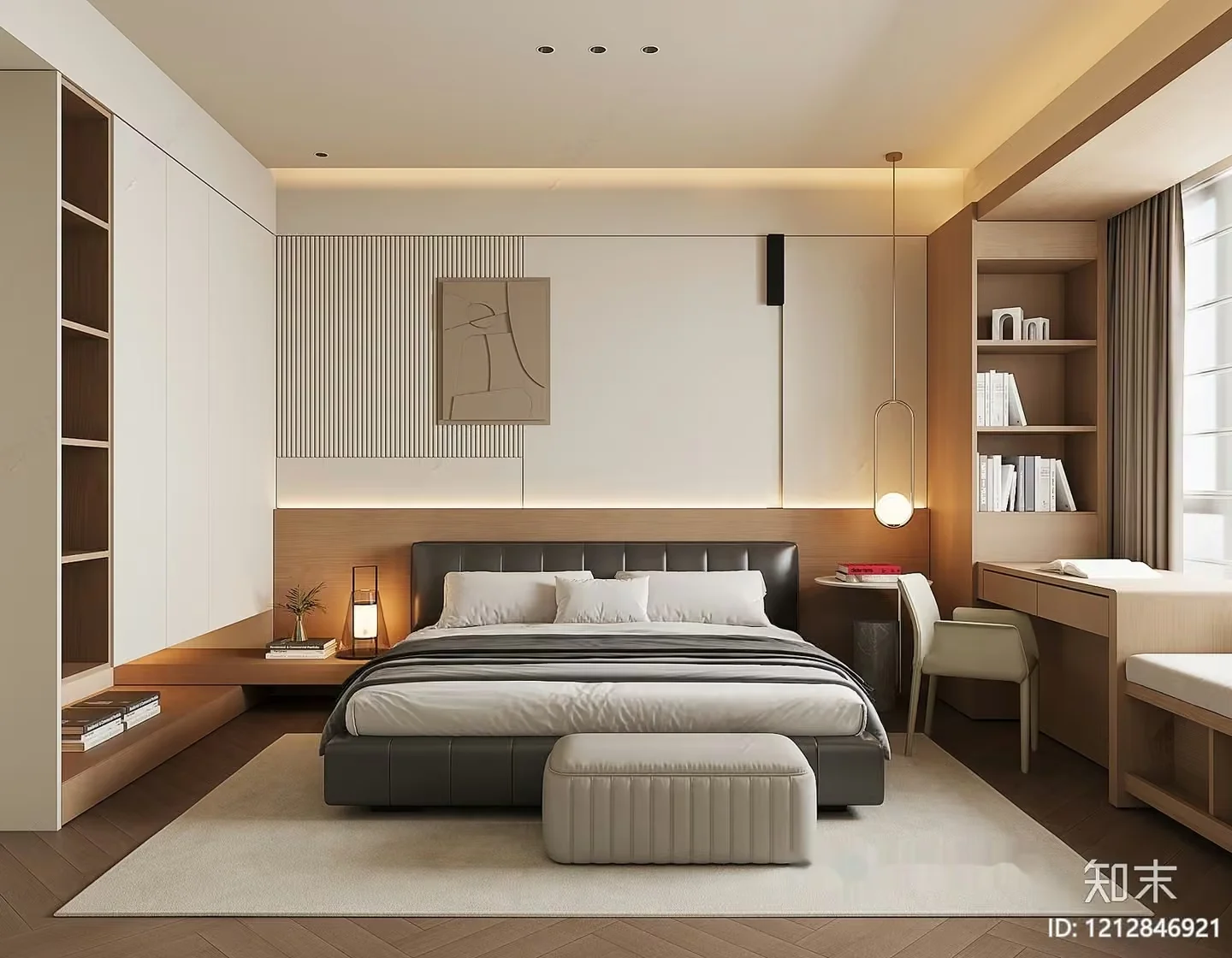 Cozy Bedroom 3D Model – 4716 – VRAY Render