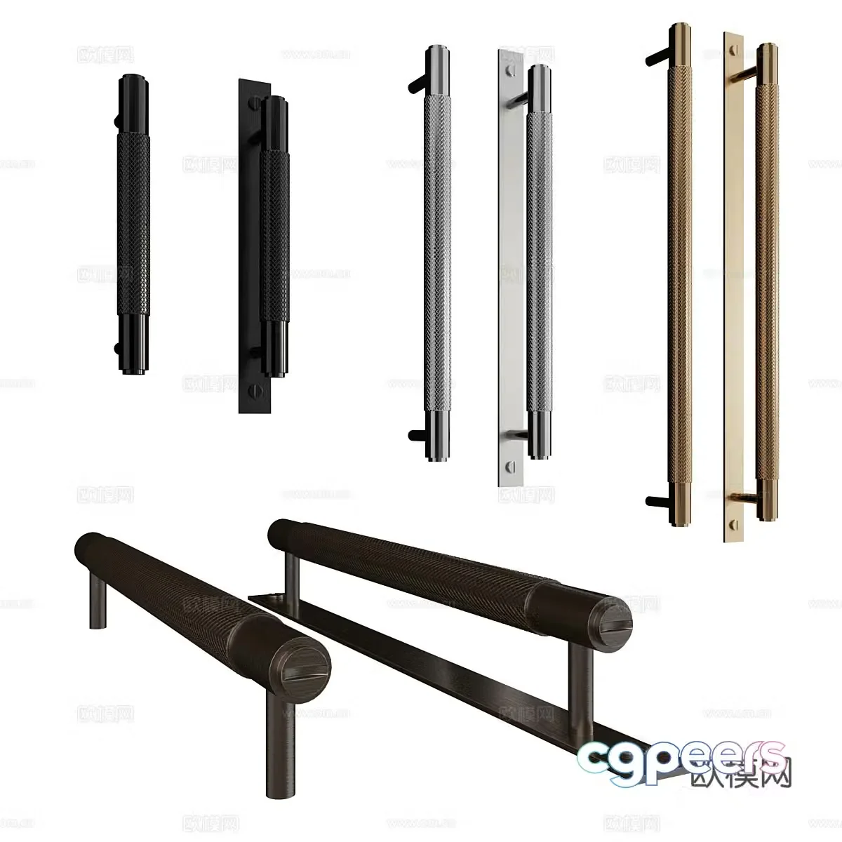 Metal handle handle 3d model
