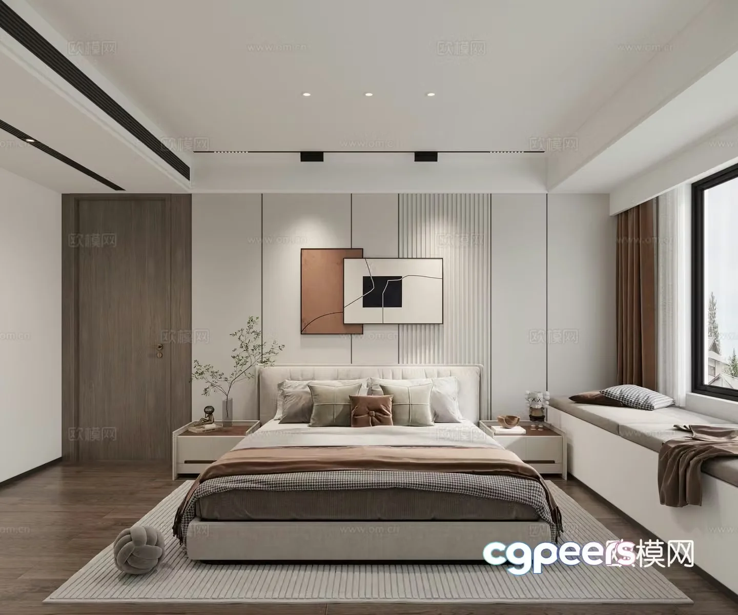 Modern bedroom 3d model
