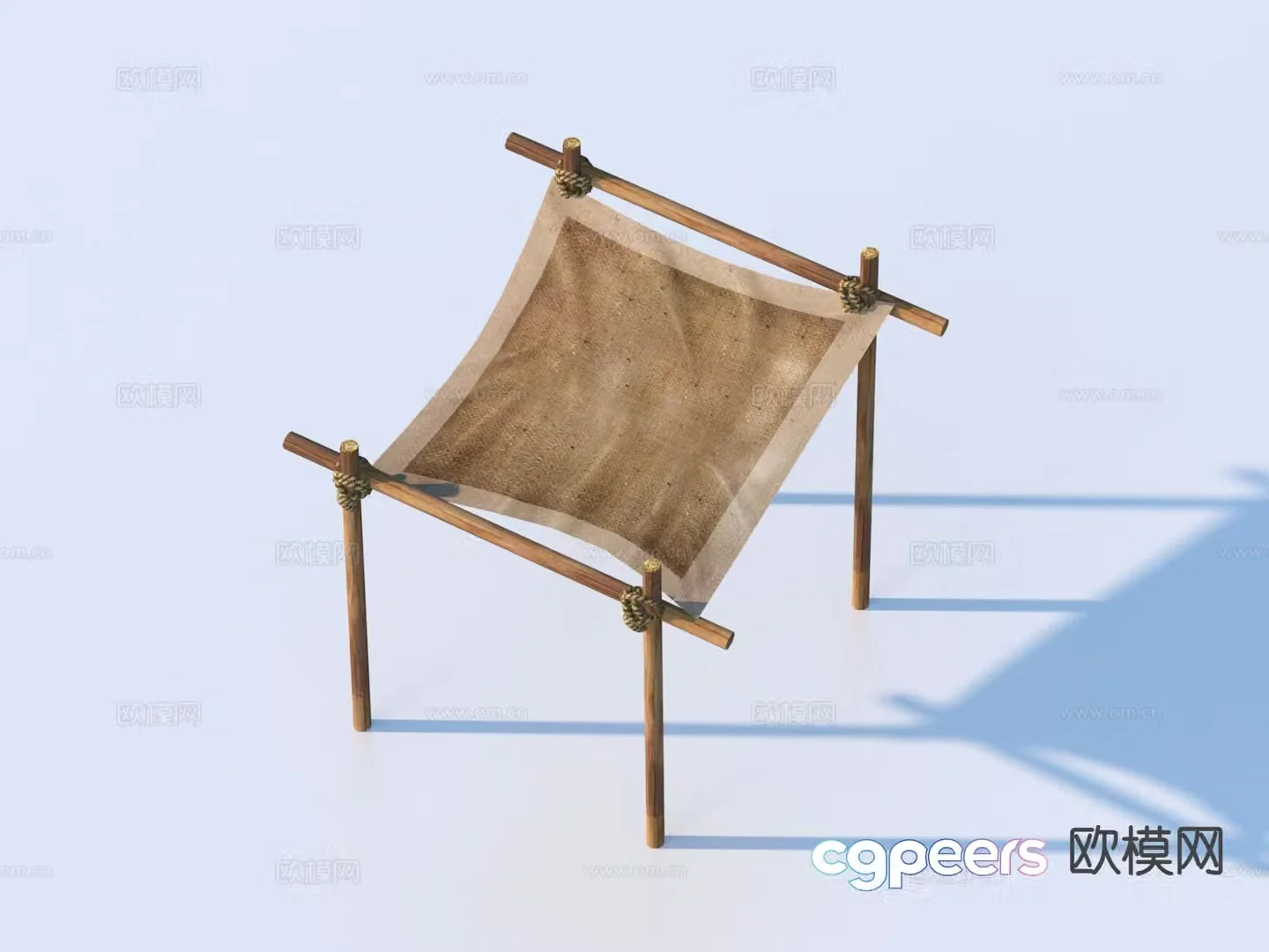 Pergola sketch game scene 3d model