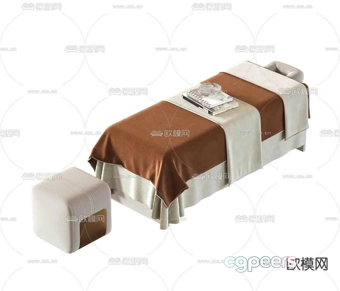 Massage bed beauty bed 3d model