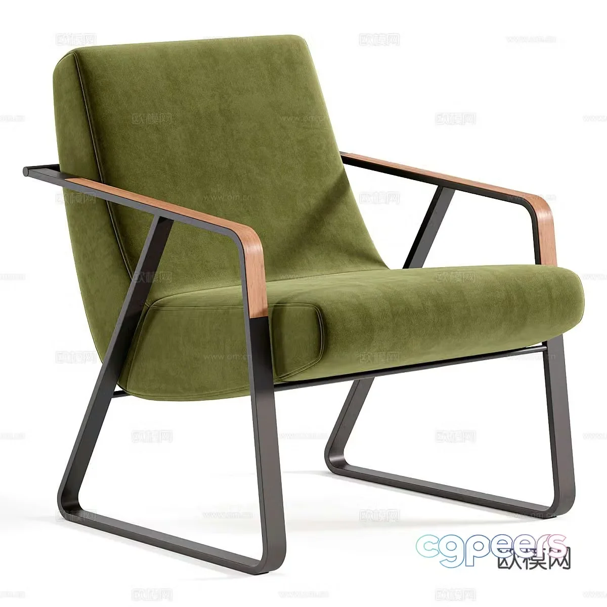 Modern chair leisure chair 3d model