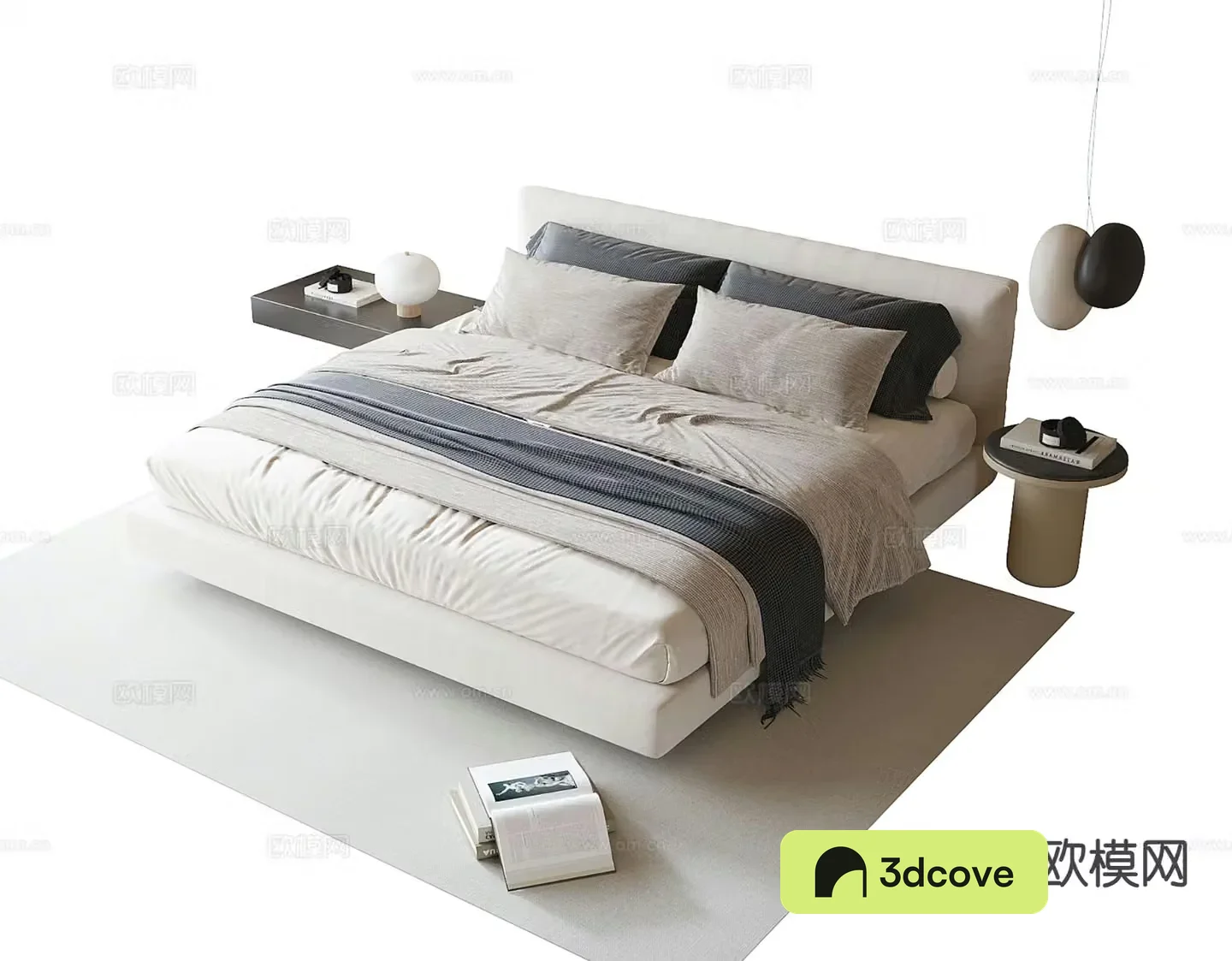 Modern double bed