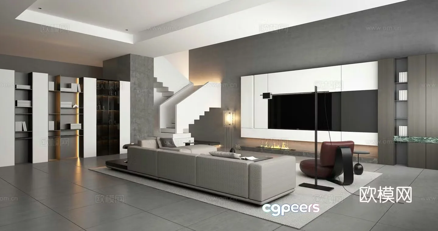 Modern sofa 3d model